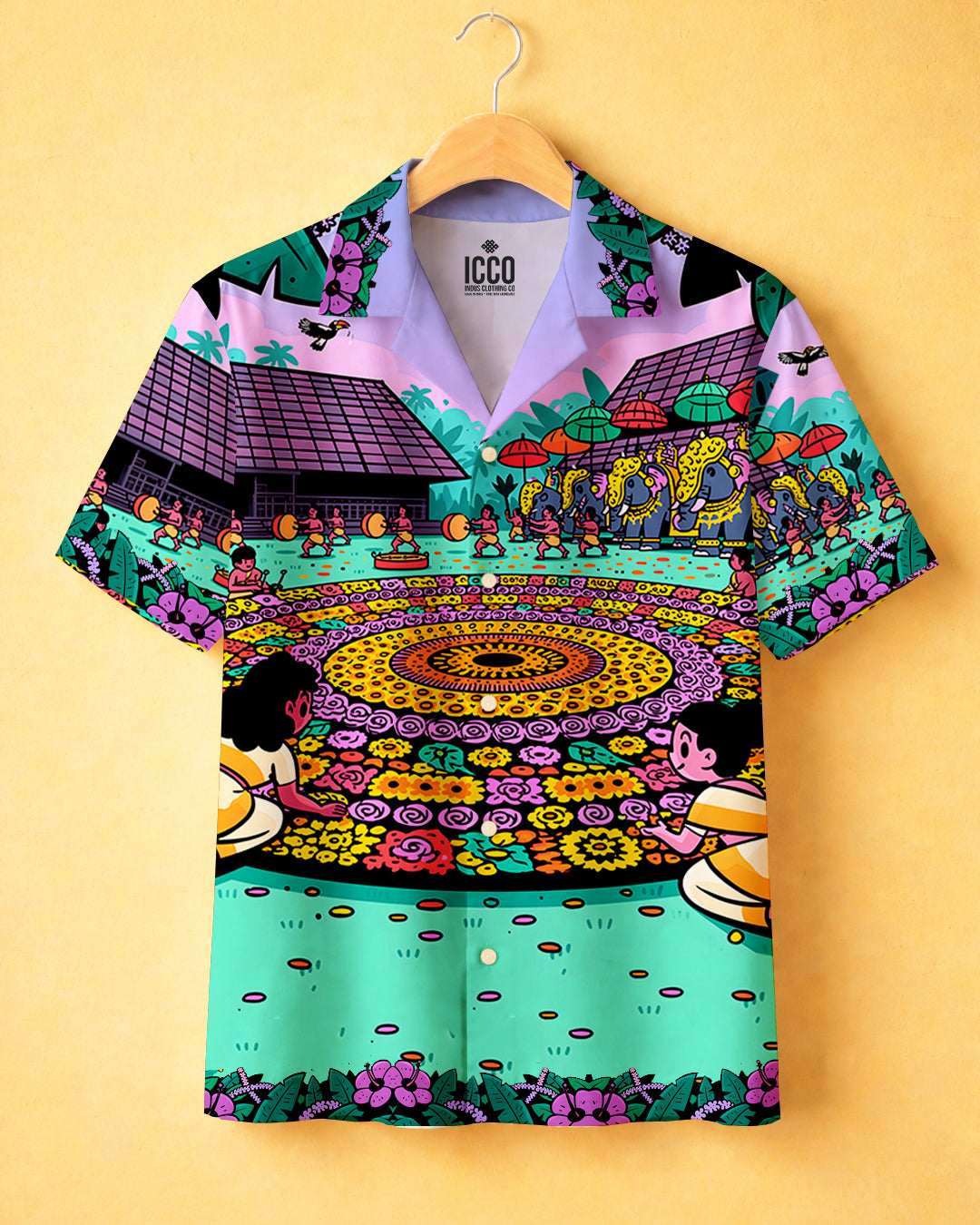Onakkodi Bloom - Cotton Printed Cuban Shirt #16