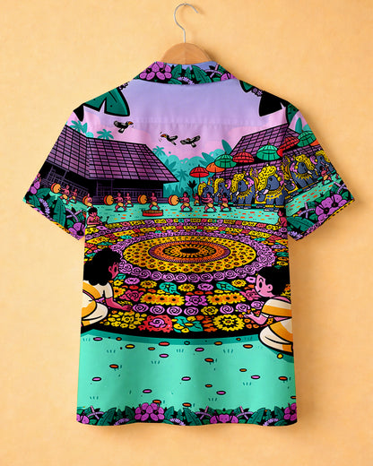 Onakkodi Bloom - Cotton Printed Cuban Shirt #16