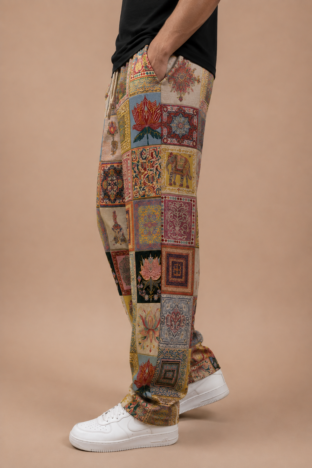 Naqqali Printed Wide Leg Jogger #3