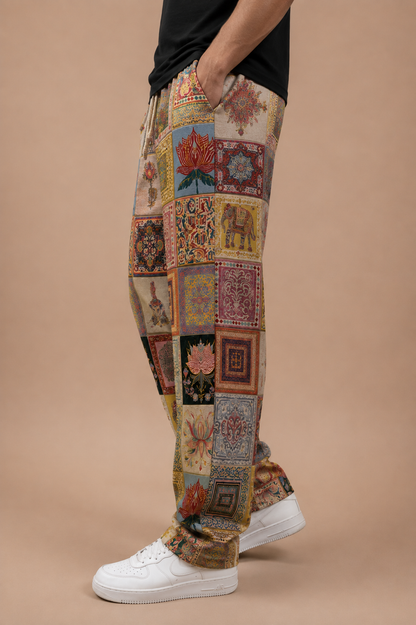 Naqqali Printed Wide Leg Jogger #3