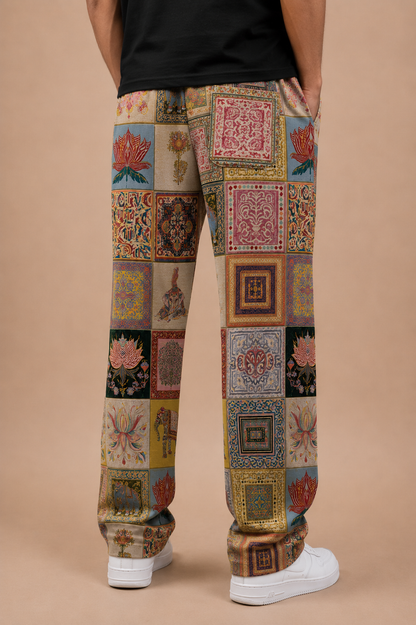 Naqqali Printed Wide Leg Jogger #3