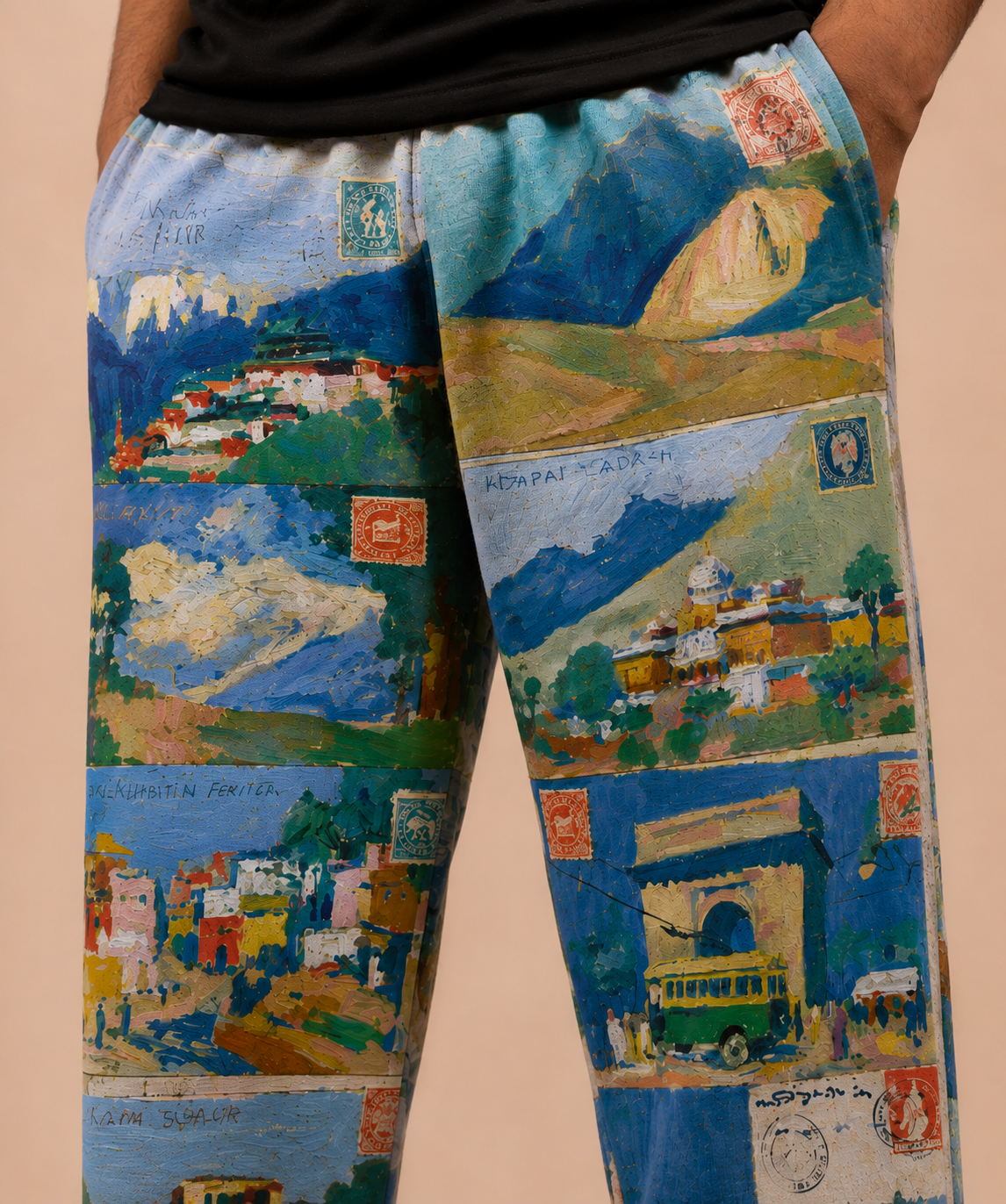 Sojourn Printed Wide Leg Jogger #1