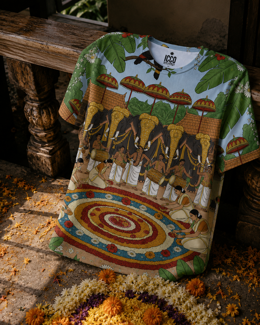 Thiruvonam Glow - Cotton Printed Tee #20