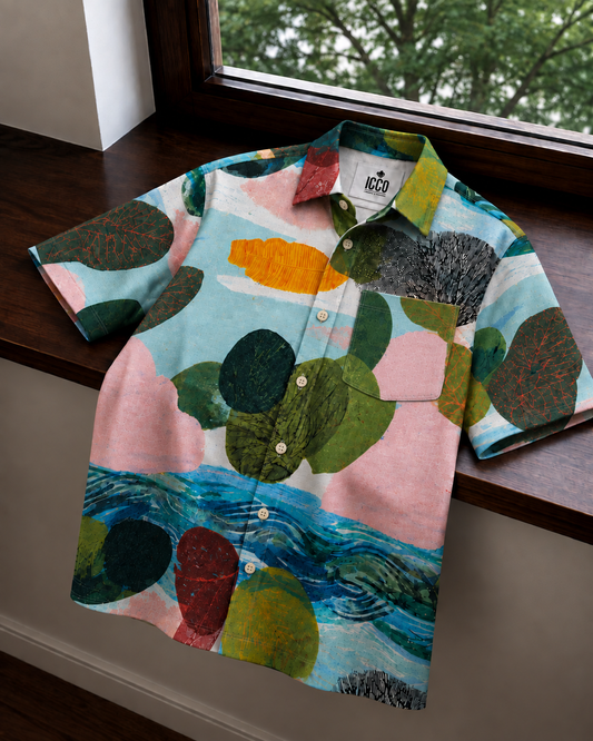 Kaleido* Cotton Printed Shirt #23