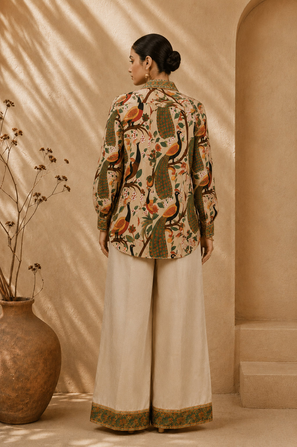 Tazalla * Women's Peacock Heritage Co-ord Set #2