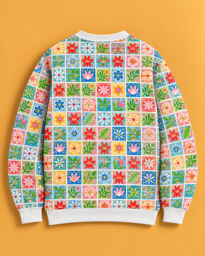 Bloom Tiles Printed Sweatshirt #5