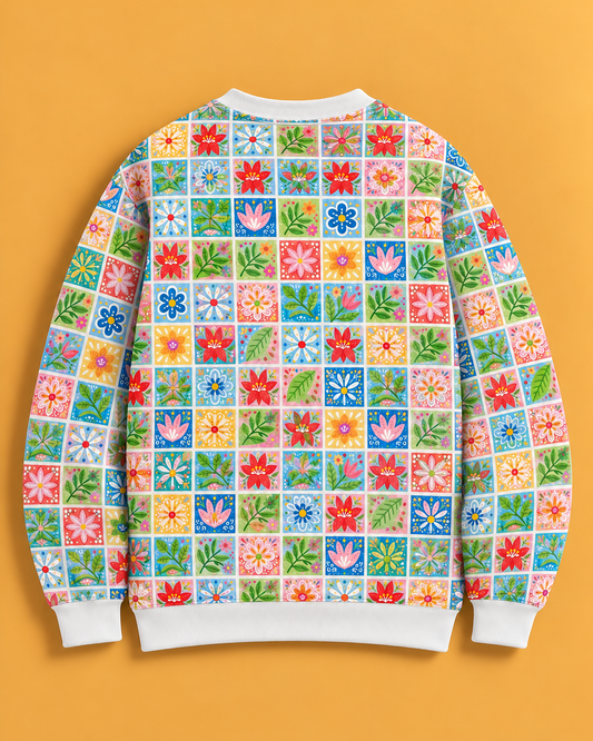 Bloom Tiles Printed Sweatshirt #5