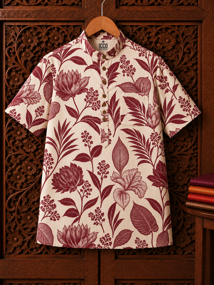 Gulnaar* Cotton Printed Kurta Shirt #11