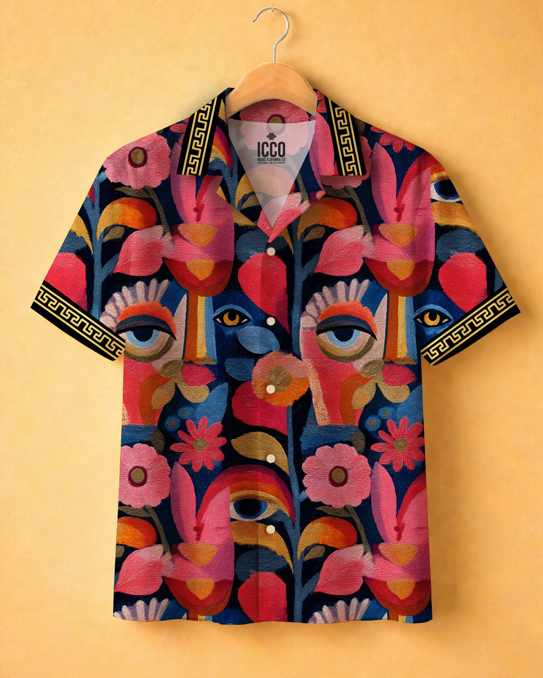 Canvas-  Cotton Printed Cuban Shirt #14