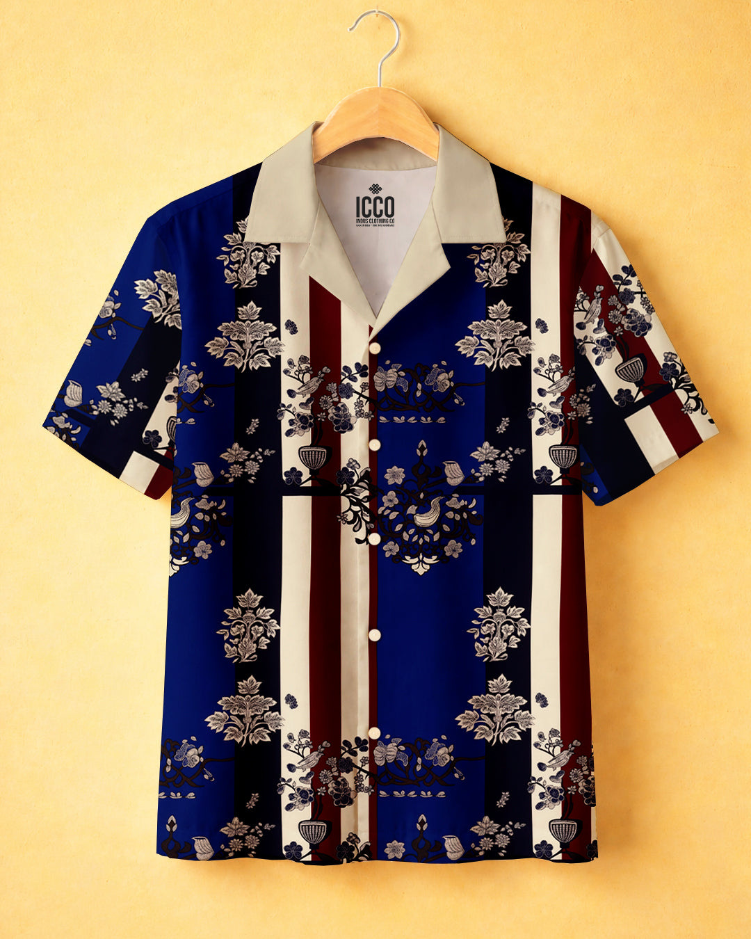 Flora - Cotton Printed Cuban Shirt #15