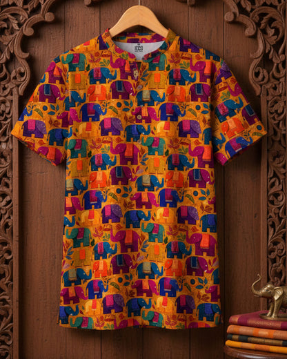 Gajotsav * Cotton Printed Kurta Shirt #4