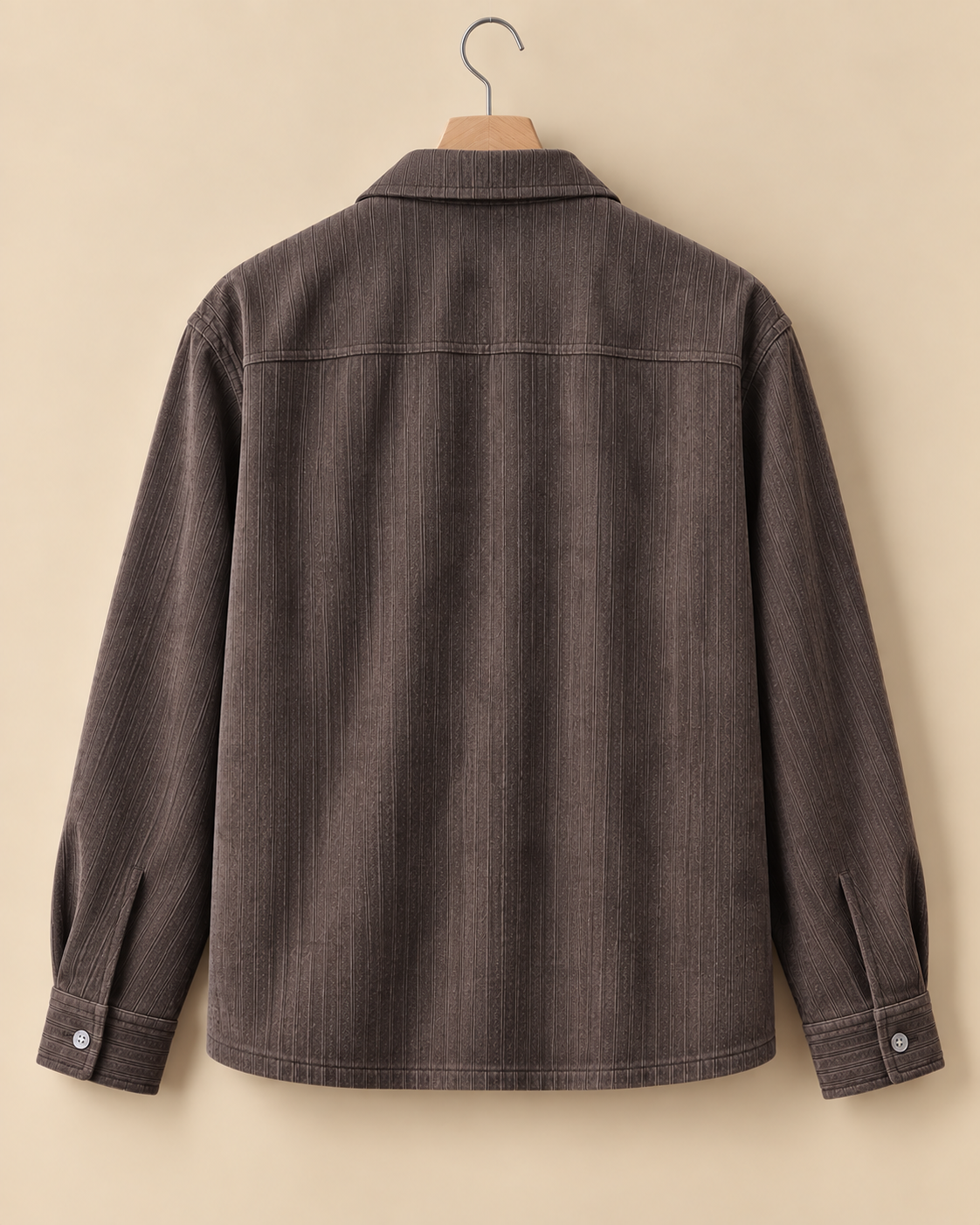 Smoked Walnut* Corduroy Zipper Shirt #4
