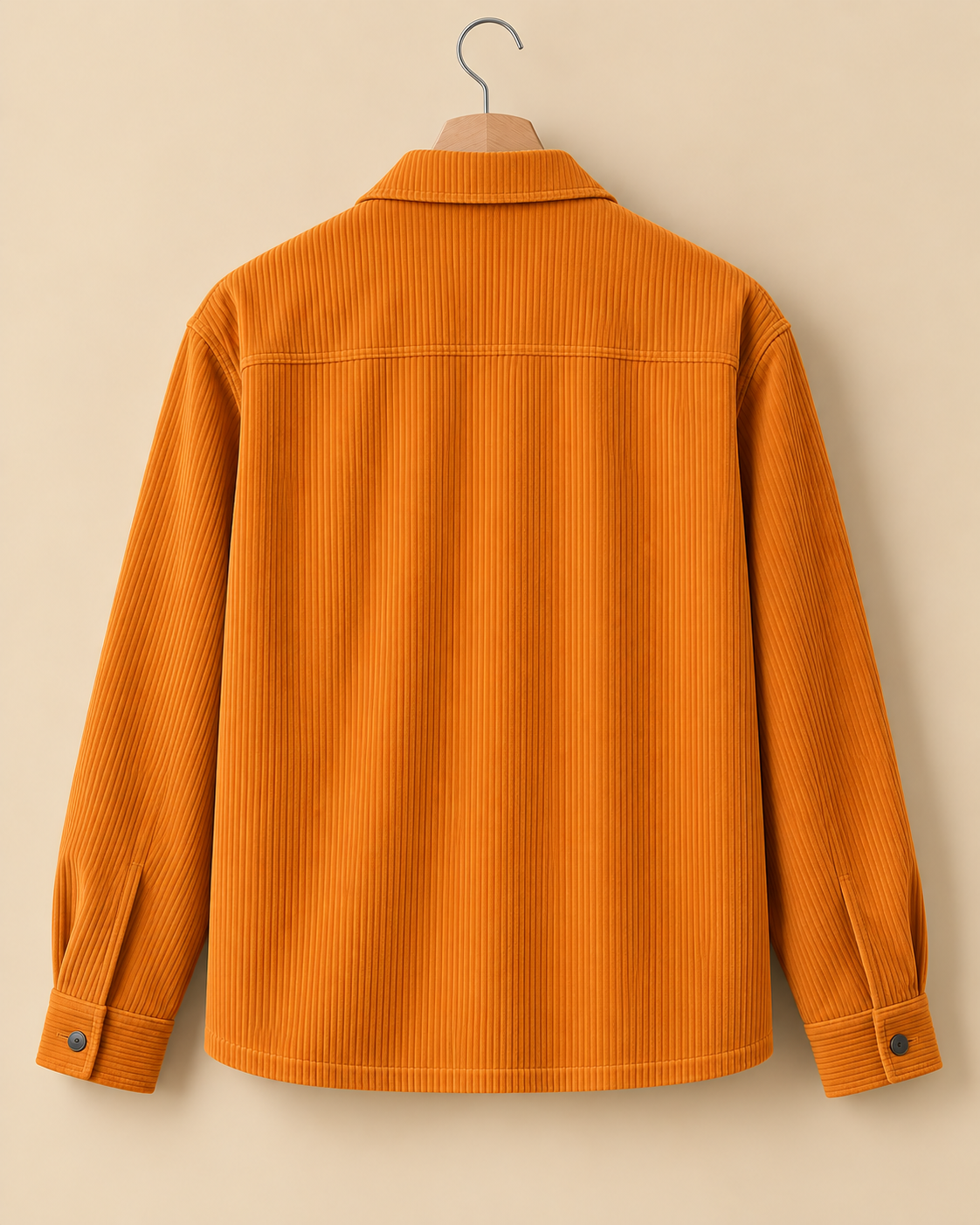 Burnt Amber* Corduroy Zipper Shirt #2