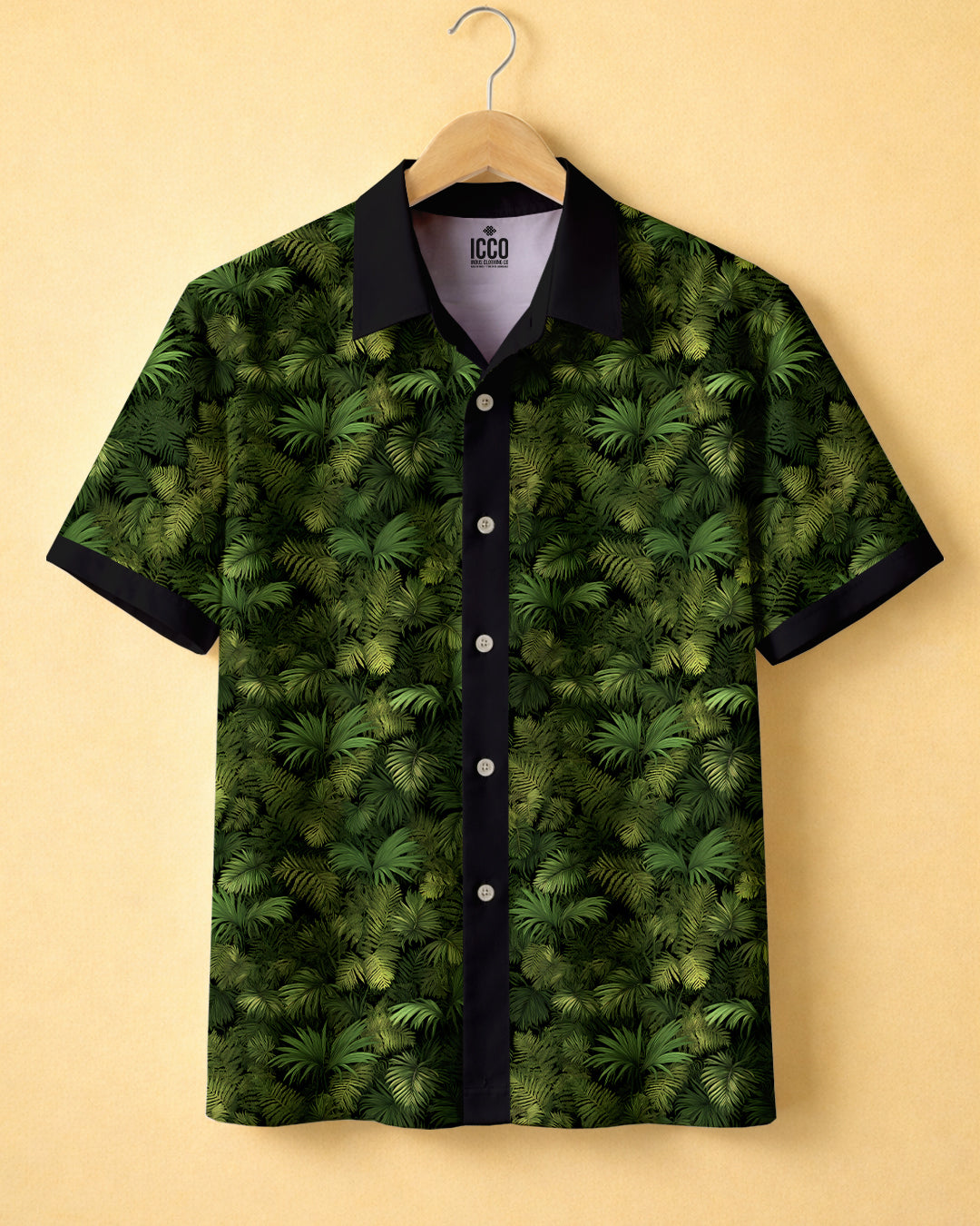 Verdant Noir - Cotton Printed Shirt #9