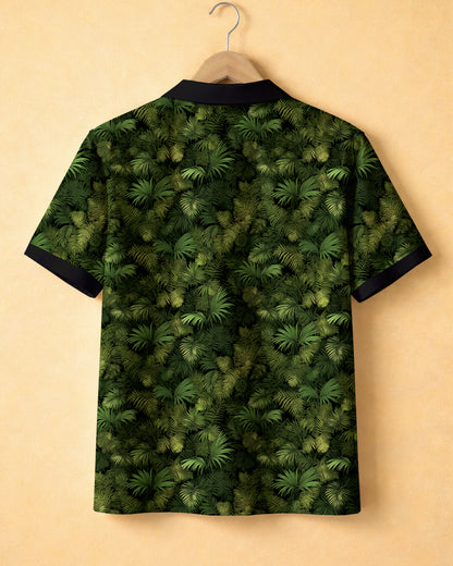 Verdant Noir - Cotton Printed Shirt #9