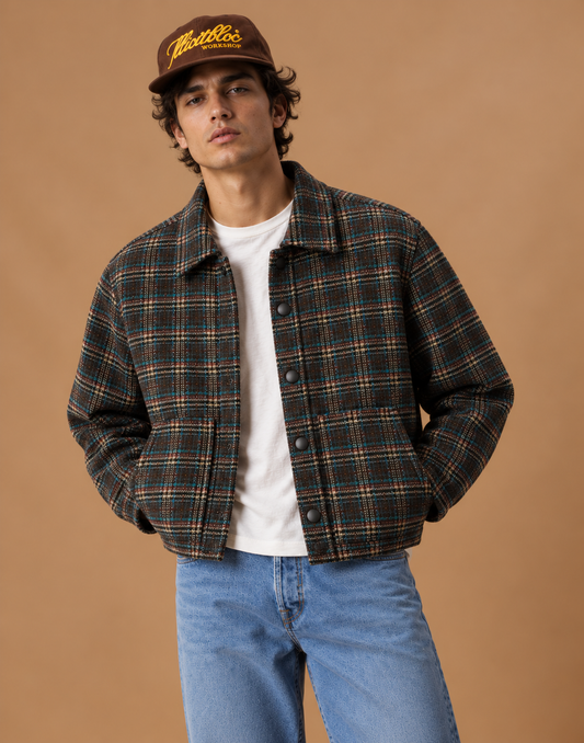 Grid* Tweed Vintage Jacket #110
