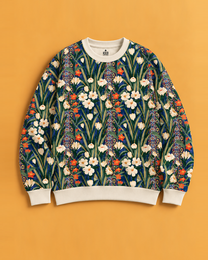 Midnight Meadow Printed Sweatshirt #6