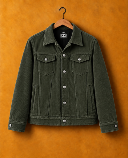 Moss* Corduroy Trucker Jacket#3