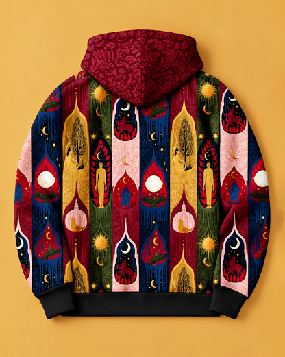 Velvet Dusk - Printed Hoodie #9