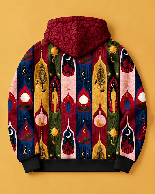 Velvet Dusk - Printed Hoodie #9
