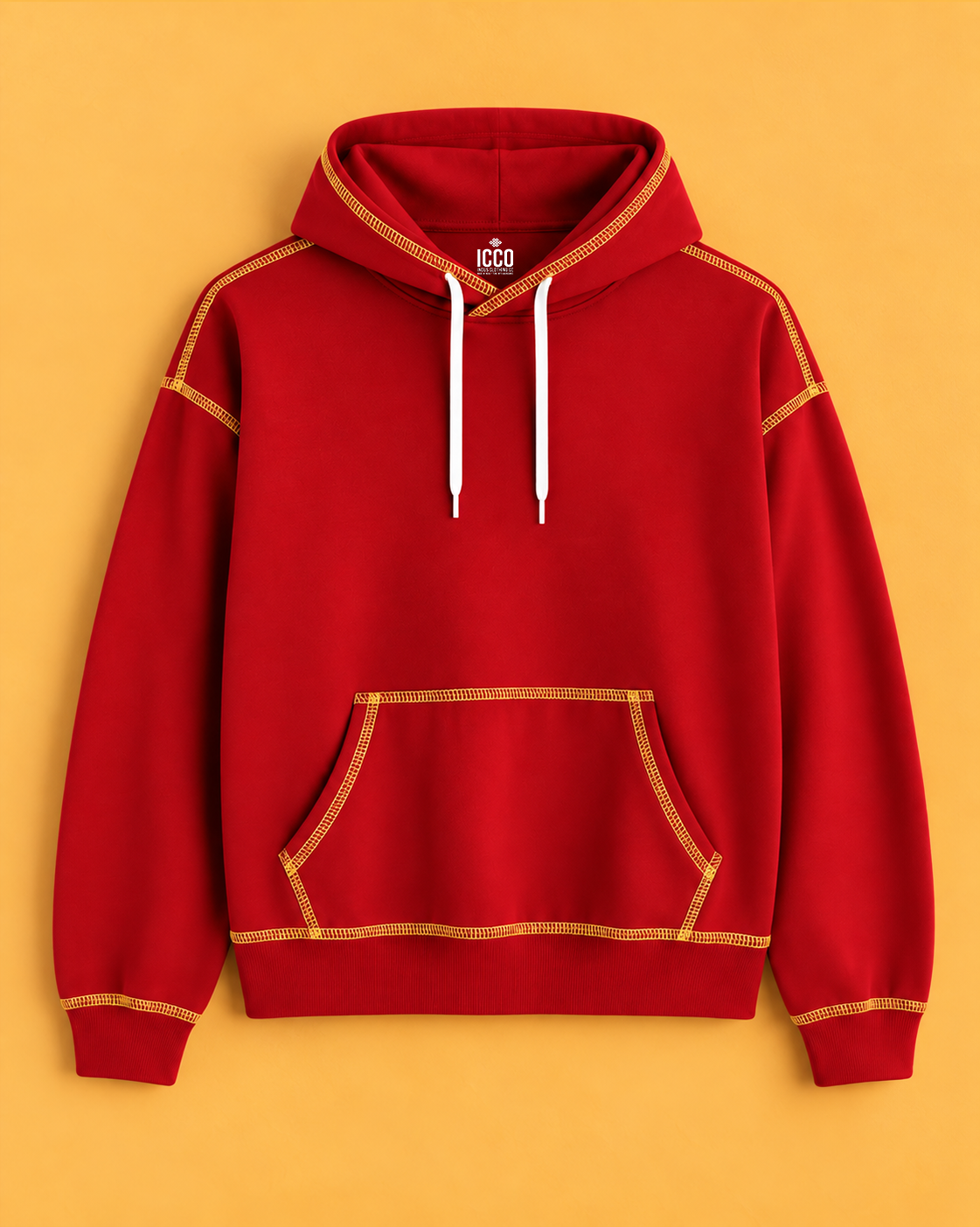 Scarlet Loom* Contrast Stitch Hoodie #4