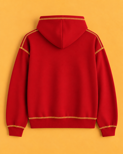 Scarlet Loom* Contrast Stitch Hoodie #4