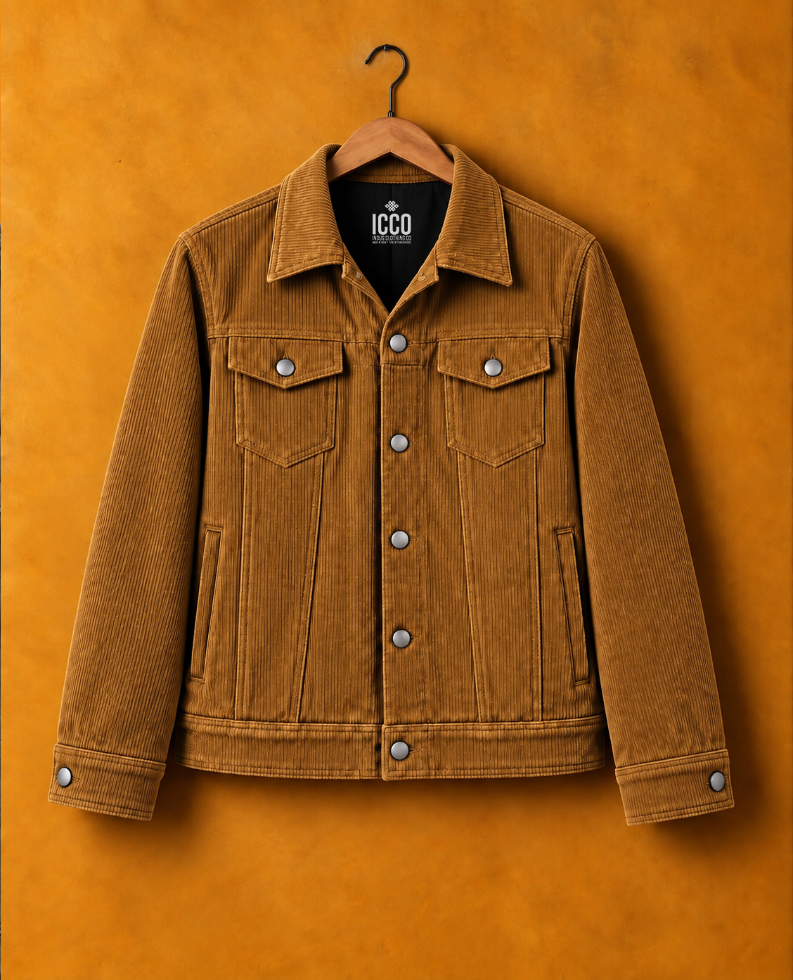 Terracotta* Corduroy Trucker Jacket#4