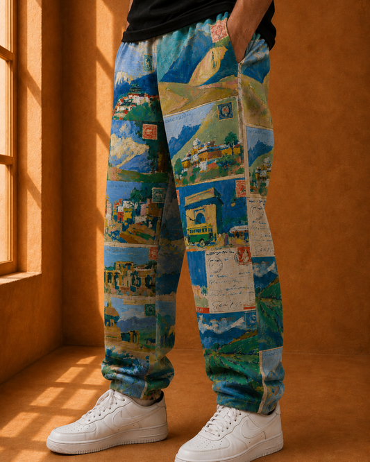 Sojourn Printed Wide Leg Jogger #1