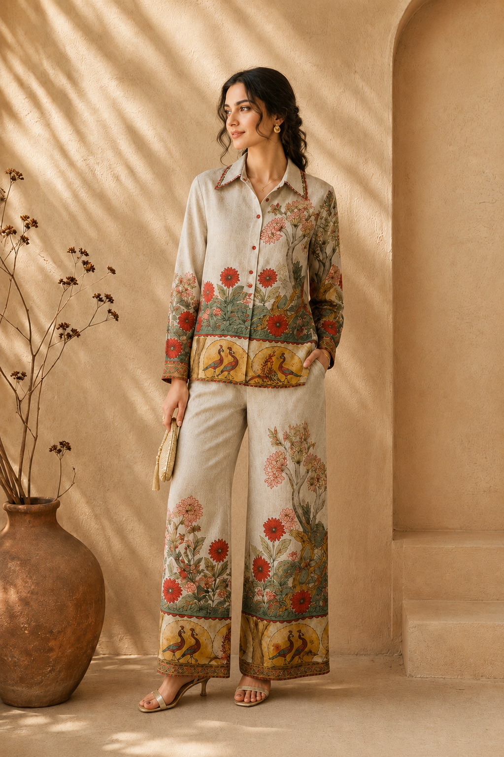 Qusuma * Women's Botanical Garden Co-ord Set #3