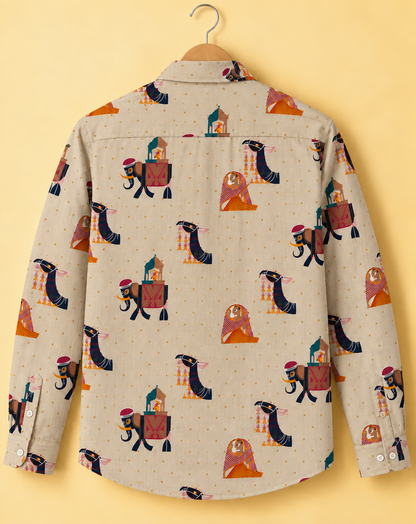 Folk Procession* Printed Shirt #25