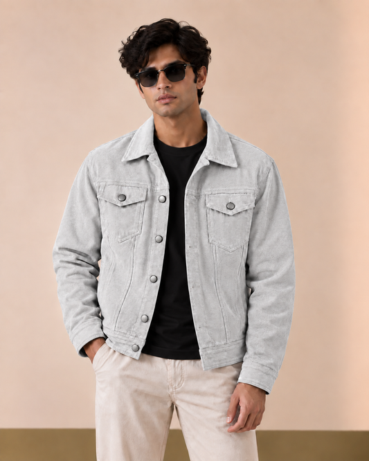 Stone* Corduroy Trucker Jacket#2