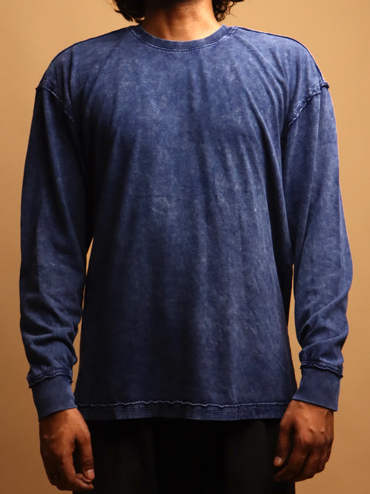 Indigo * ACID WASH SWEATSHIRT #7