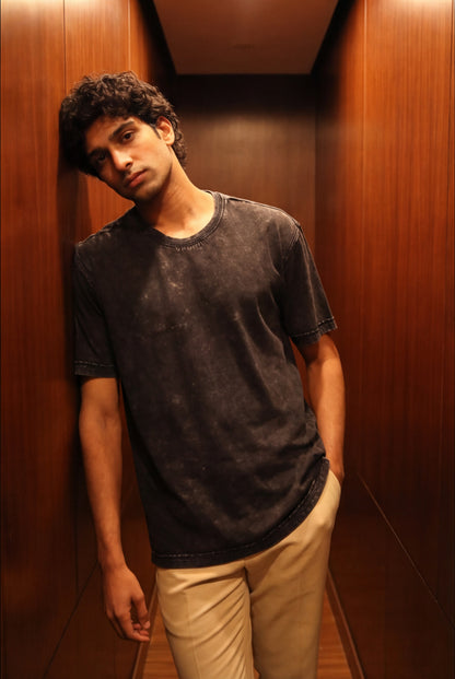 Dark Stone * ACID WASH OVERSIZED TEES #4