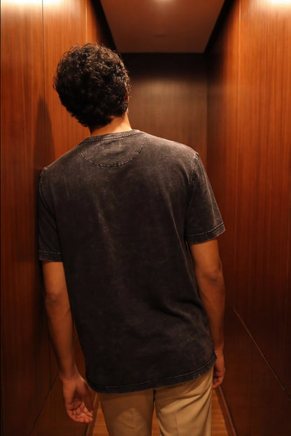 Dark Stone * ACID WASH OVERSIZED TEES #4