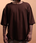 Mocha - Drop Shoulder tee #3
