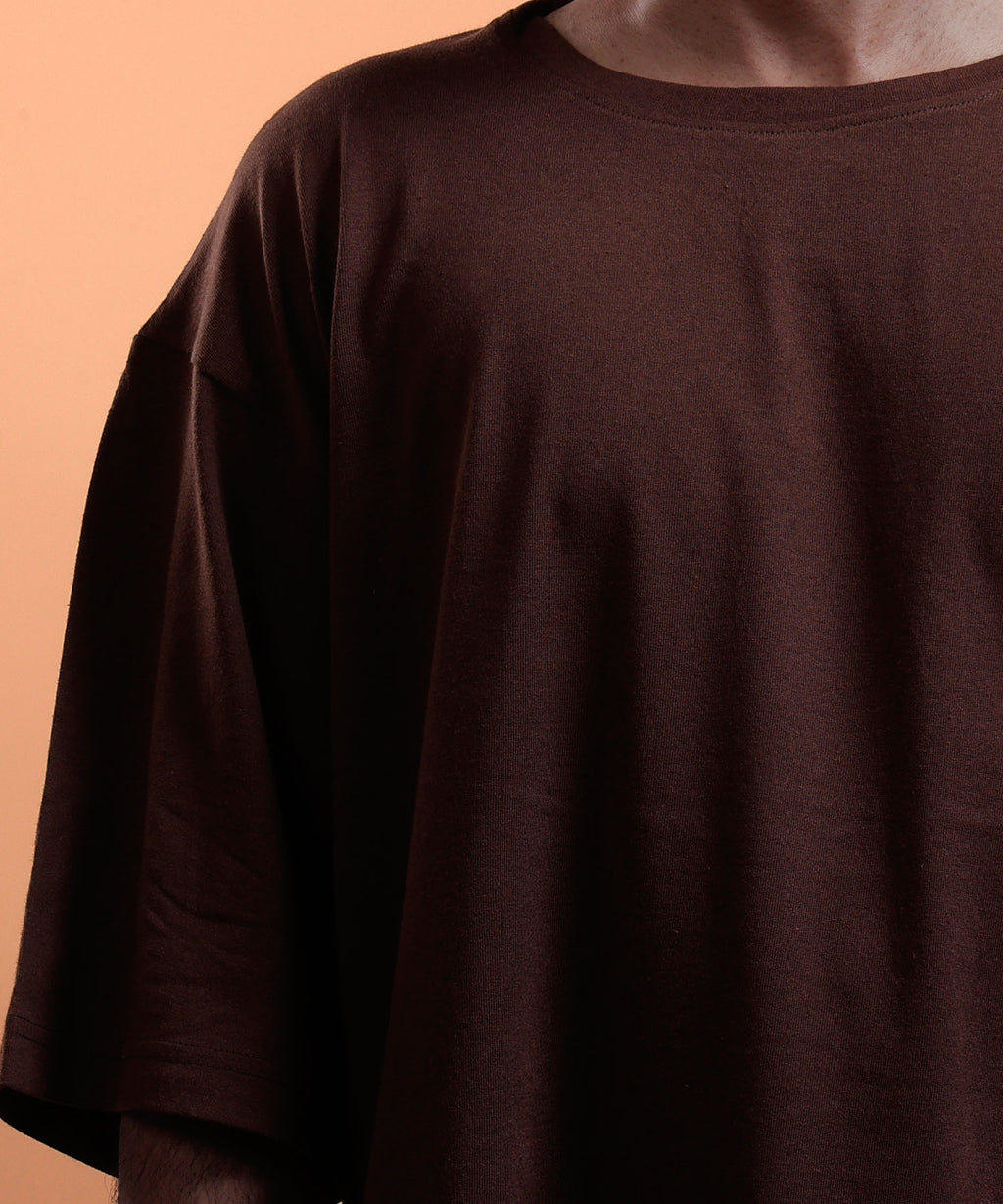 Mocha - Drop Shoulder tee #3